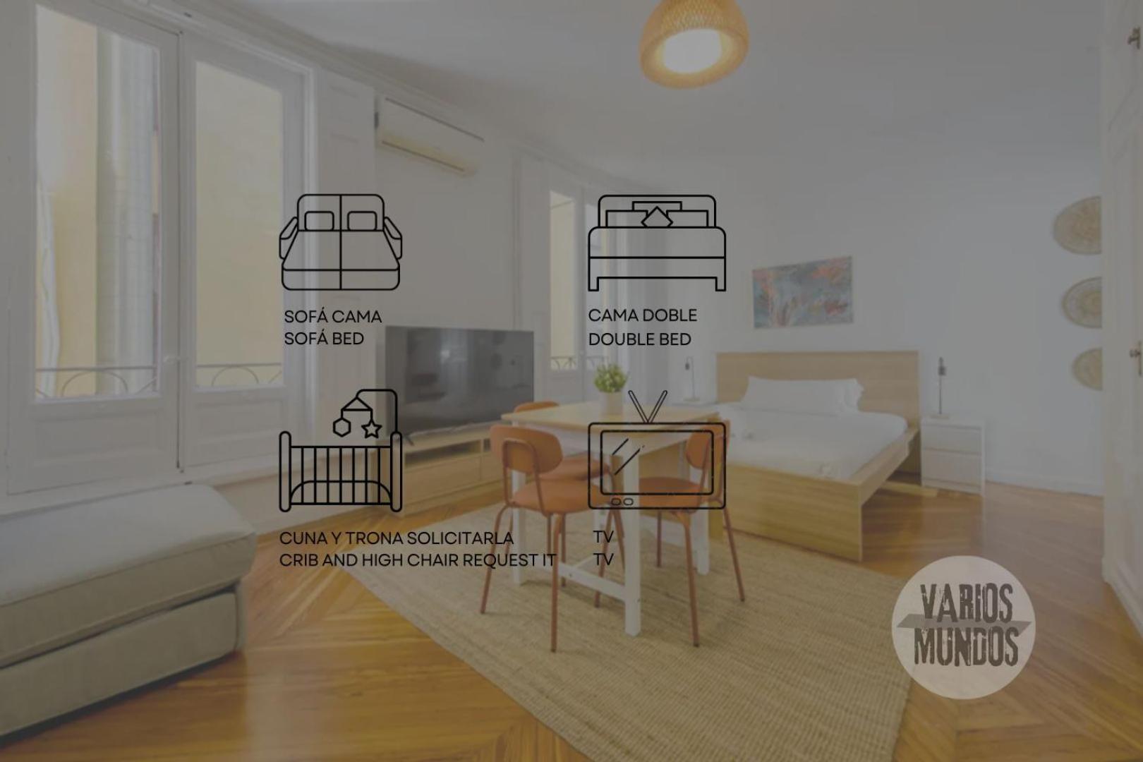 Petite E Chic Loft Para 3 En El Corazon De 马德里 外观 照片